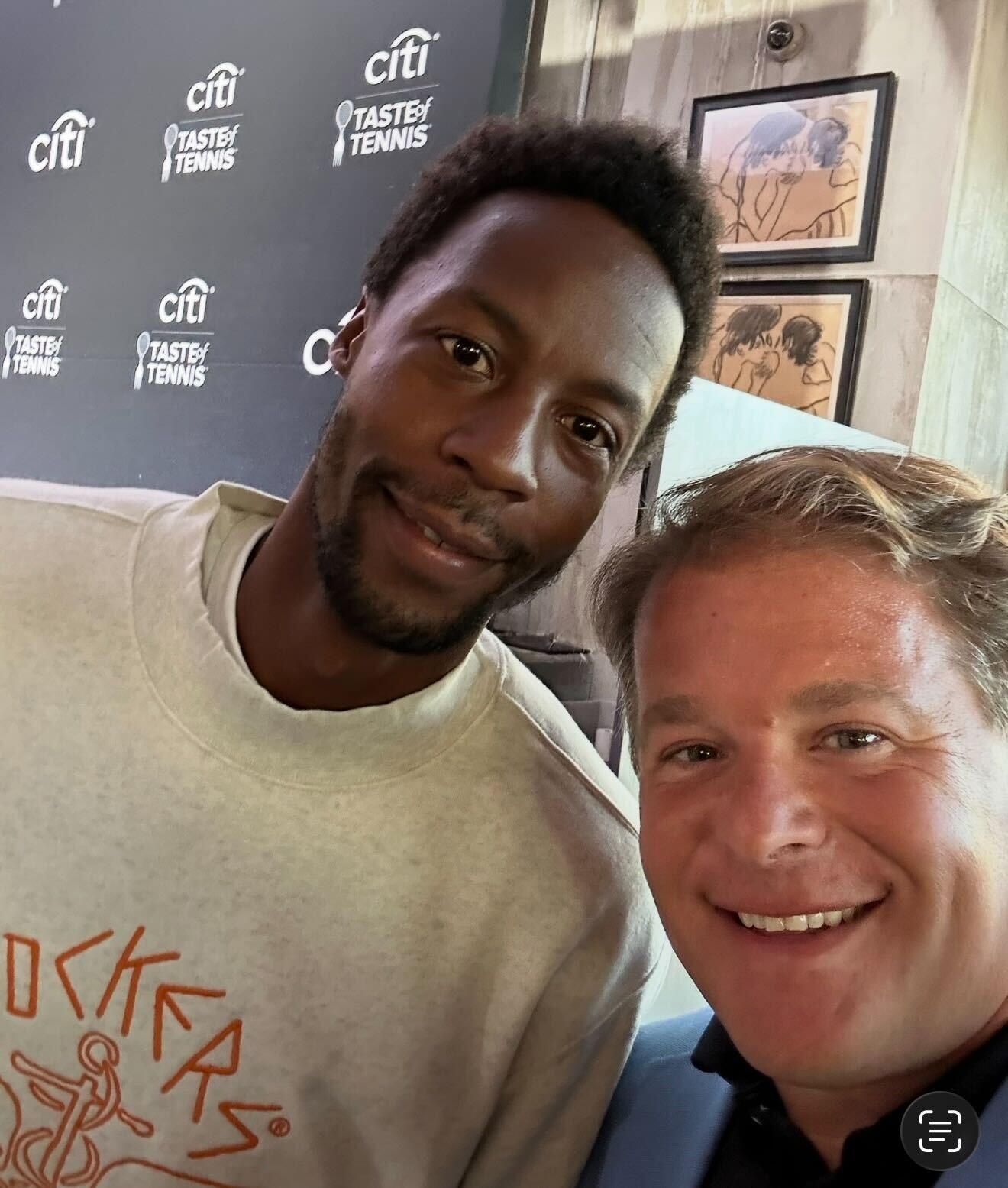 Jason Siegel with Gaël Monfils