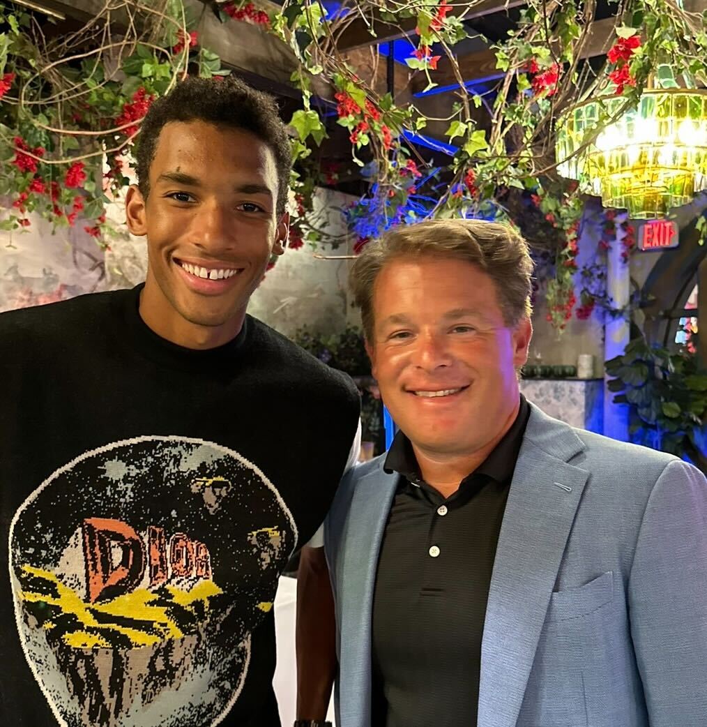 Jason Siegel with Felix Auger-Aliassime